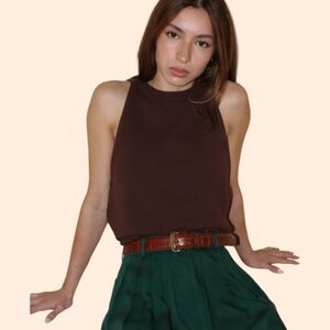 NA NIN Georgina Cotton Halter Tank